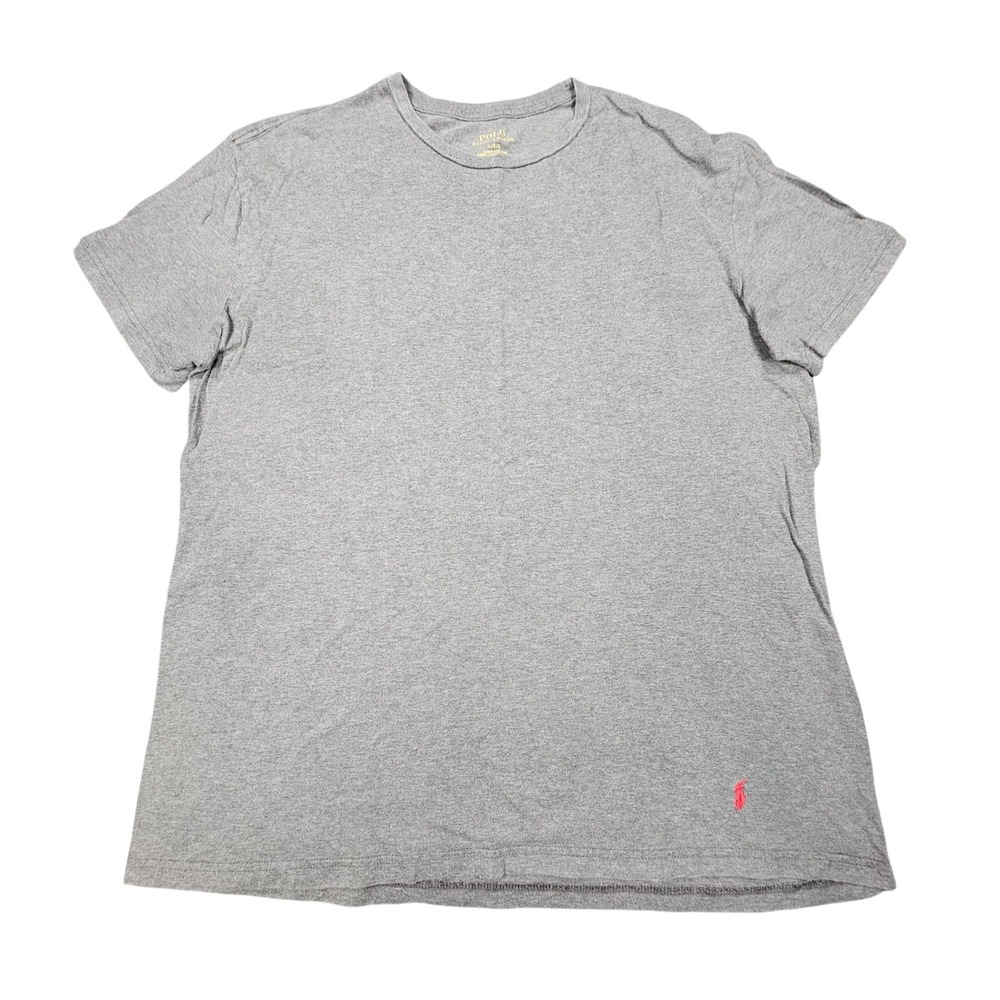Polo Ralph Lauren Classic Fit T-Shirt L‎ Gray Crewneck Short Sleeve Red Pony Ctn
